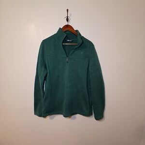 The North Face Women's Forest Green Half-Zip Sweater